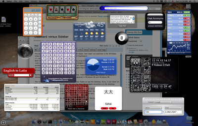 Mac OS X Dashboard