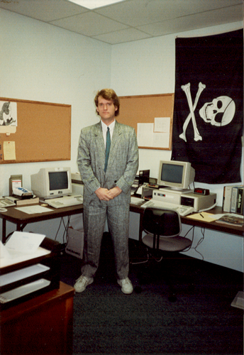 Occasionally I would dress up and play "real editor." It freaked everyone out as they thought I was going out for a job interview. As if. Too bad I didn't get the shoes right.