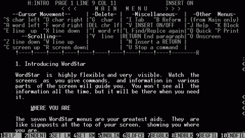 Figure 2. Wordstar.