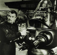 Walter Pidgeon as Dr. Morbius from Forbidden Planet (1956).