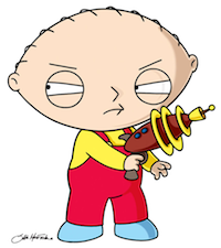 Stewie Griffin of TV's Family Guy.