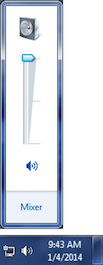 Figure 1. The Master Volume control in Windows 7.