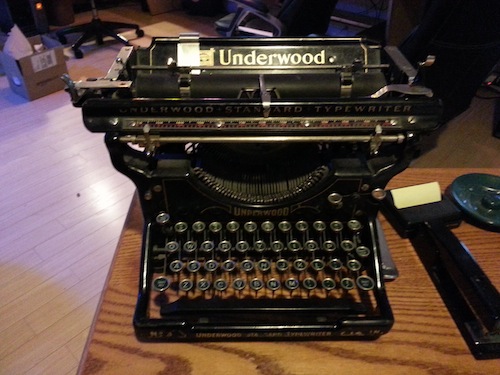 Figure 1. My 1906 Underwood typewriter.