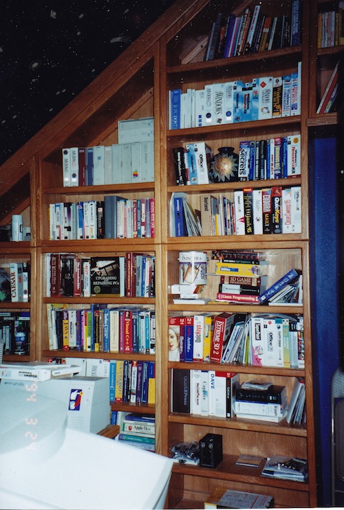Figure 2. Bookshelves on the south wall.