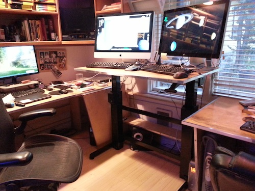 Figure 6. My standing desk workstation.