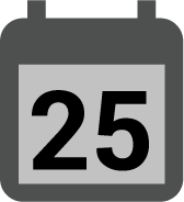 Figure 2. The Today icon. Tap this icon to view the current day.