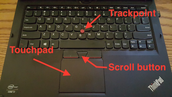 Figure 1. Special items on a Lenovo laptop.