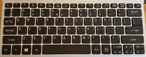 Figure 2. Frodo's detachable keyboard is chock full of keys.