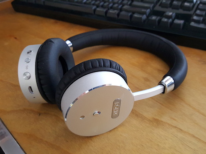 Figure 1. My BÖHM Bluetooth, noise-canceling headset.